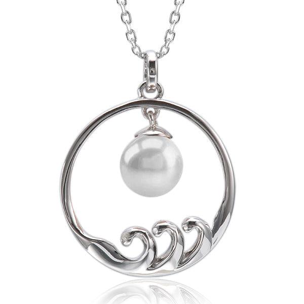 Pearl Ocean Tides Pendant Pendant Island by Koa Nani Freshwater Pearl 