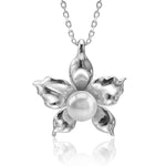 Pearl Orchid Pendant Pendant Island by Koa Nani Freshwater Pearl 