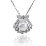Pearl Oyster Shell Pendant Pendant Island by Koa Nani Freshwater Pearl White Gold 