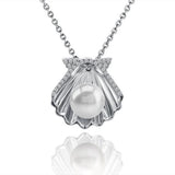 Pearl Oyster Shell Pendant Pendant Island by Koa Nani Freshwater Pearl White Gold 