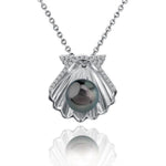 Pearl Oyster Shell Pendant Pendant Island by Koa Nani Tahitian Pearl White Gold 
