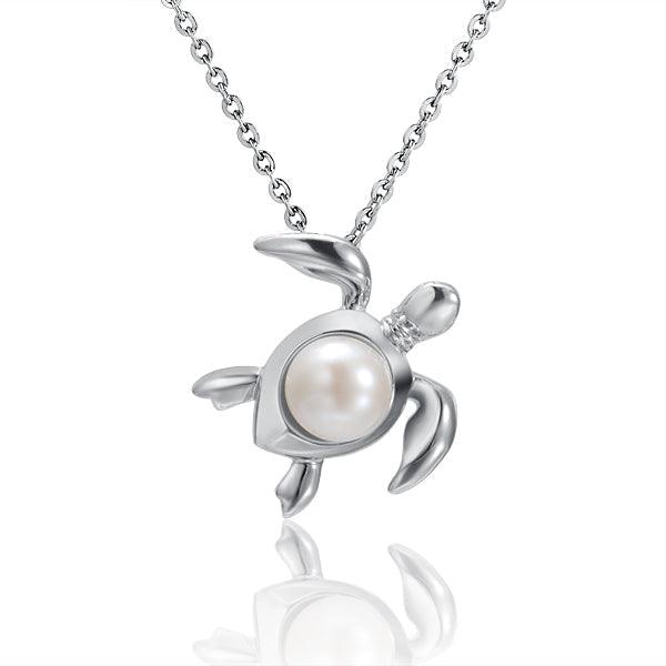 Pearl Pacific Honu Pendant Pendant Island by Koa Nani Akoya Pearl 