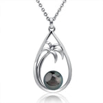 Pearl Palm Tree Teardrop Pendant Pendant Island by Koa Nani Tahitian Pearl 