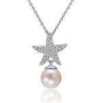 Pearl Pavé Sea Star Pendant Pendant Island by Koa Nani Akoya Pearl 