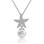 Pearl Pavé Sea Star Pendant Pendant Island by Koa Nani Freshwater Pearl 