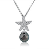 Pearl Pavé Sea Star Pendant Pendant Island by Koa Nani Tahitian Pearl 