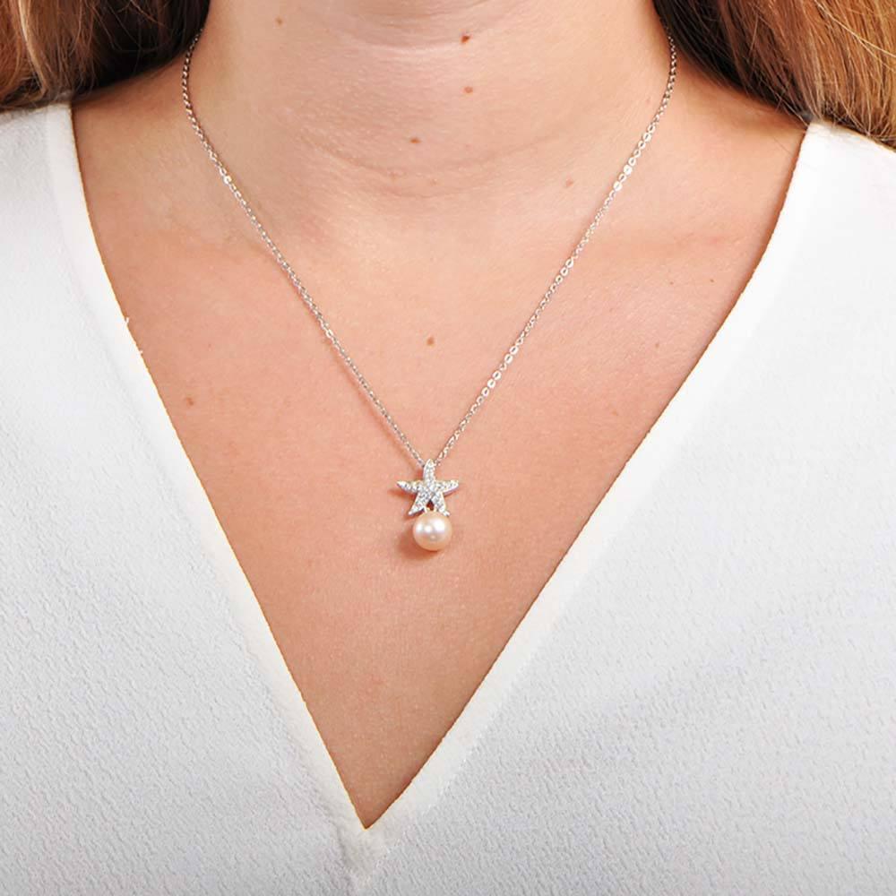 Pearl Pavé Sea Star Pendant Pendant Island by Koa Nani 