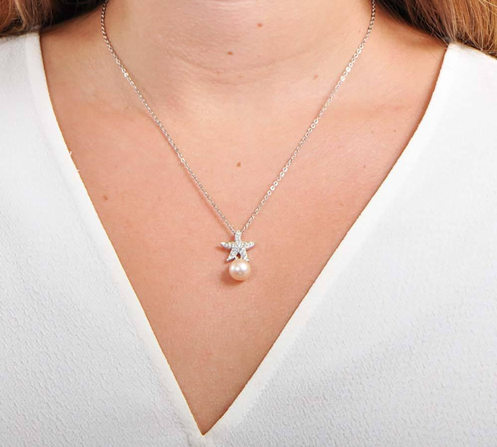 Pearl Pavé Sea Star Pendant Pendant Island by Koa Nani 