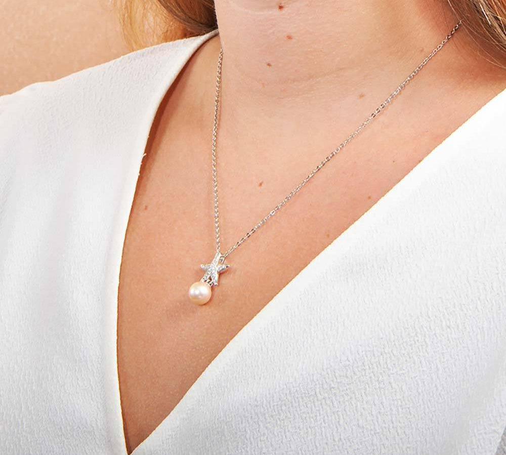 Pearl Pavé Sea Star Pendant Pendant Island by Koa Nani 