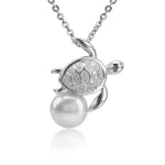Pearl Pavé Swimming Honu Pendant Pendant Island by Koa Nani Freshwater Pearl 