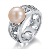 Pearl Pikake Lei Ring Ring Island by Koa Nani 5.0 Akoya Pearl 