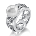 Pearl Pikake Lei Ring Ring Island by Koa Nani 9.0 Akoya Pearl 