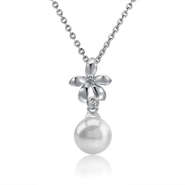 Pearl Pikake Pendant Pendant Island by Koa Nani Freshwater Pearl 