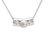 Pearl Plumeria Barrel Pendant Pendant Island by Koa Nani Akoya Pearl 