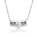 Pearl Plumeria Barrel Pendant Pendant Island by Koa Nani Freshwater Pearl 