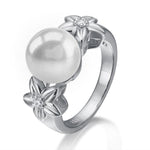 Pearl Plumeria Bloom Ring Ring Island by Koa Nani 5.0 Freshwater Pearl 
