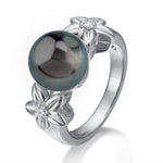 Pearl Plumeria Bloom Ring Ring Island by Koa Nani 5.0 Tahitian Pearl 