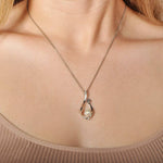 Pearl Plumeria Branch Pendant Pendant Island by Koa Nani 