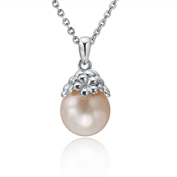 Pearl Plumeria Cluster Pendant Pendant Island by Koa Nani Akoya Pearl 