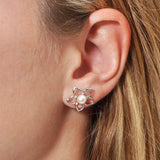 Pearl Plumeria Cut-out Earrings Earrings Island by Koa Nani 