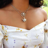 Pearl Plumeria Cut-out Pendant Pendant Island by Koa Nani 