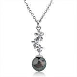 Pearl Plumeria Lei Pendant Pendant Island by Koa Nani Tahitian Pearl 