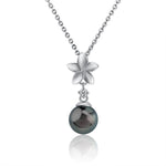 Pearl Plumeria Pendant Pendant Island by Koa Nani Tahitian Pearl 