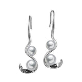 Pearl Ribbon Earrings Earrings Island by Koa Nani 