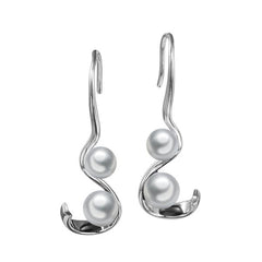 Pearl Ribbon Earrings Earrings Island by Koa Nani 