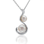 Pearl Ribbon Pendant Pendant Island by Koa Nani Akoya Pearl 