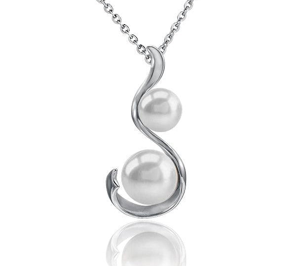 Pearl Ribbon Pendant Pendant Island by Koa Nani Freshwater Pearl 