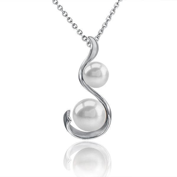 Pearl Ribbon Pendant Pendant Island by Koa Nani Freshwater Pearl 