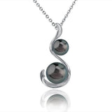 Pearl Ribbon Pendant Pendant Island by Koa Nani Tahitian Pearl 