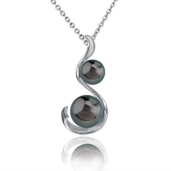 Pearl Ribbon Pendant Pendant Island by Koa Nani Tahitian Pearl 