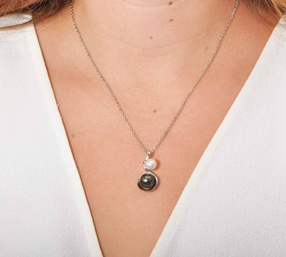 Pearl Ribbon Pendant Pendant Island by Koa Nani 