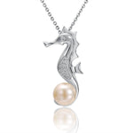 Pearl Seahorse Pendant Pendant Island by Koa Nani Akoya Pearl 