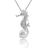 Pearl Seahorse Pendant Pendant Island by Koa Nani Freshwater Pearl 