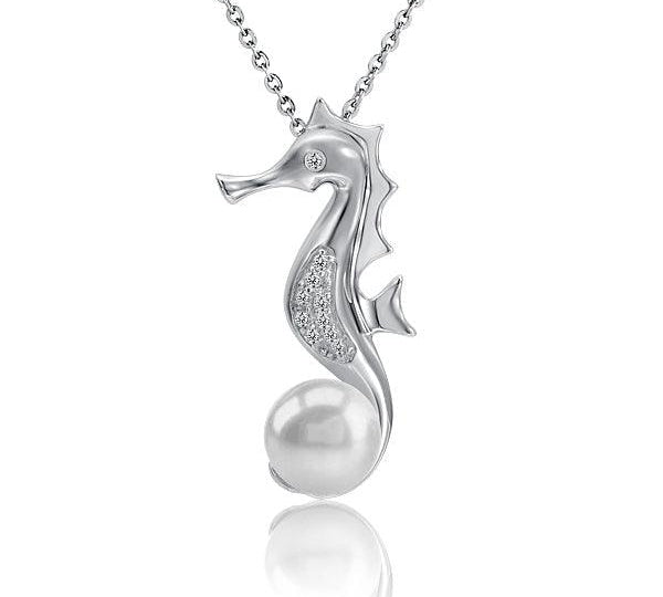 Pearl Seahorse Pendant Pendant Island by Koa Nani Freshwater Pearl 