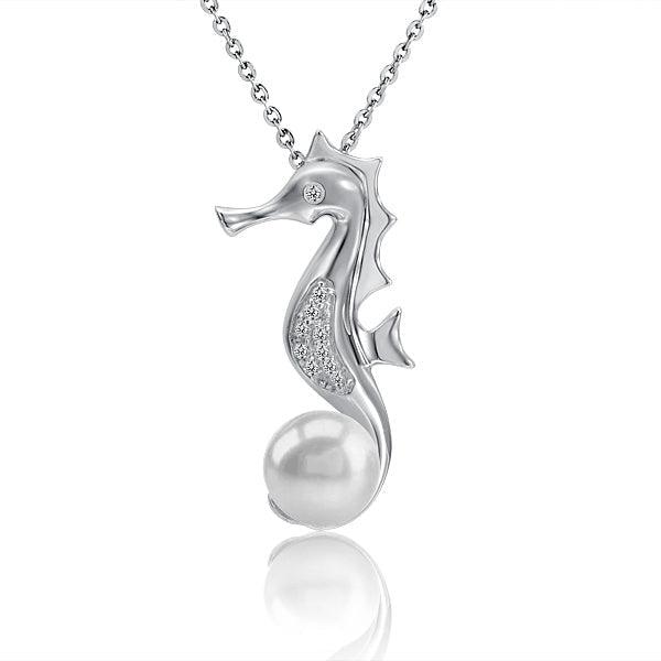Pearl Seahorse Pendant Pendant Island by Koa Nani Freshwater Pearl 