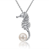 Pearl Seahorse’s Treasure Pendant Pendant Island by Koa Nani Akoya Pearl 