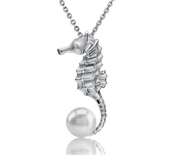 Pearl Seahorse’s Treasure Pendant Pendant Island by Koa Nani Freshwater Pearl 