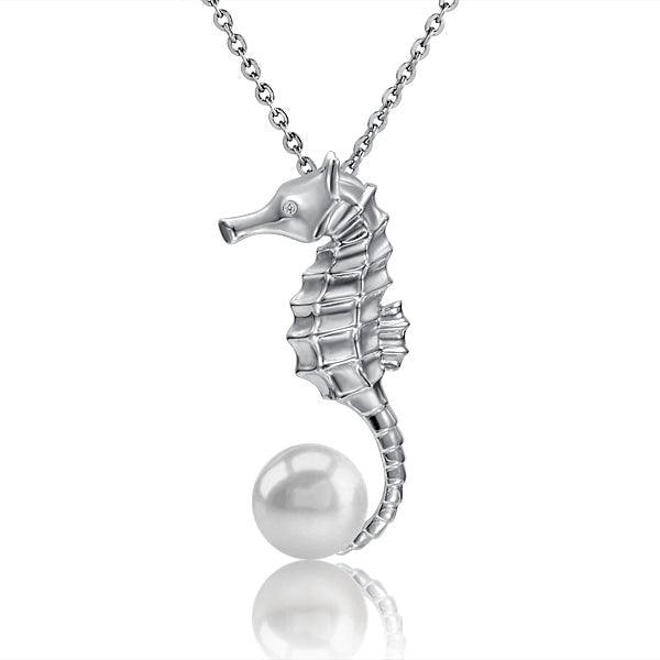 Pearl Seahorse’s Treasure Pendant Pendant Island by Koa Nani Freshwater Pearl 