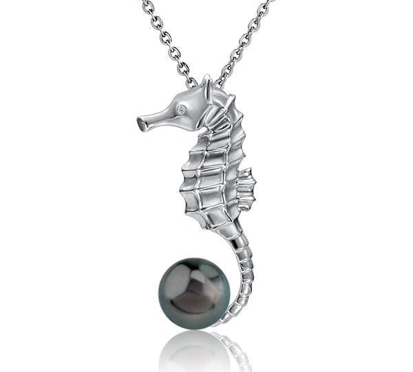 Pearl Seahorse’s Treasure Pendant Pendant Island by Koa Nani Tahitian Pearl 