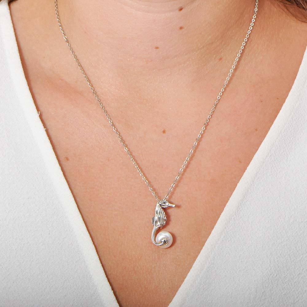 Pearl Seahorse’s Treasure Pendant Pendant Island by Koa Nani 