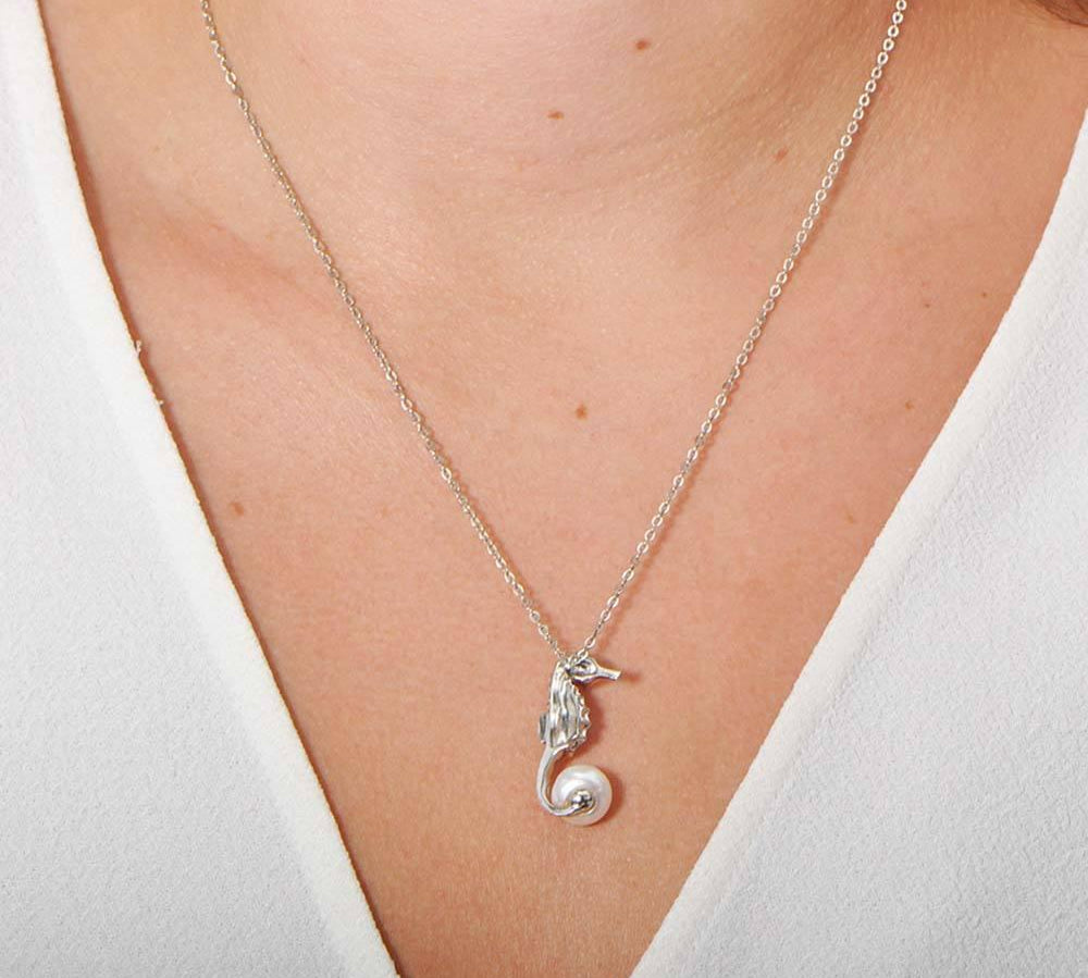Pearl Seahorse’s Treasure Pendant Pendant Island by Koa Nani 