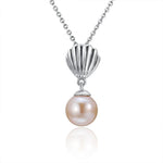 Pearl Seashell Pendant Pendant Island by Koa Nani Akoya Pearl 