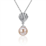 Pearl Seashell Pendant Pendant Island by Koa Nani Akoya Pearl 