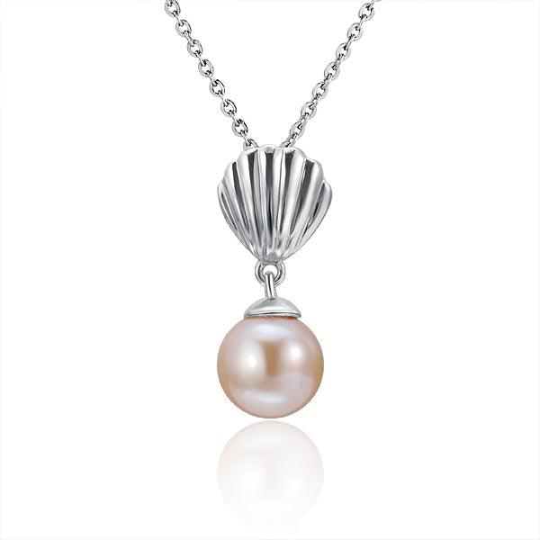 Pearl Seashell Pendant Pendant Island by Koa Nani Akoya Pearl 
