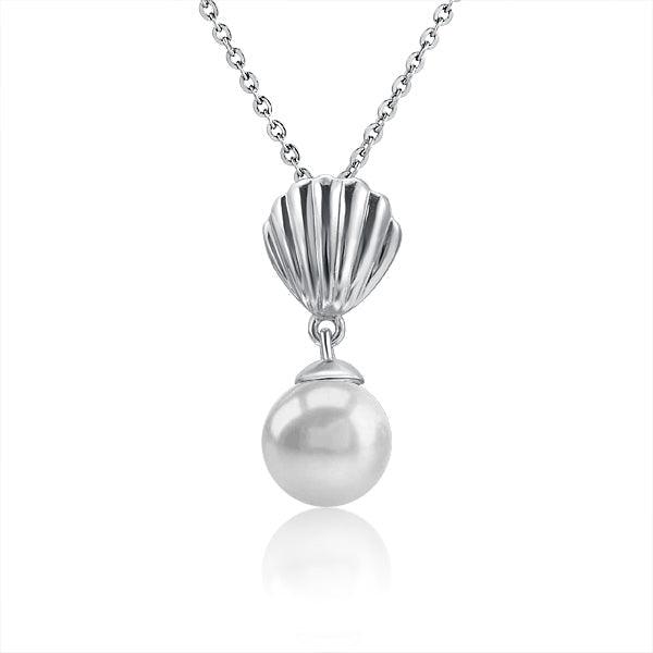 Pearl Seashell Pendant Pendant Island by Koa Nani Freshwater Pearl 