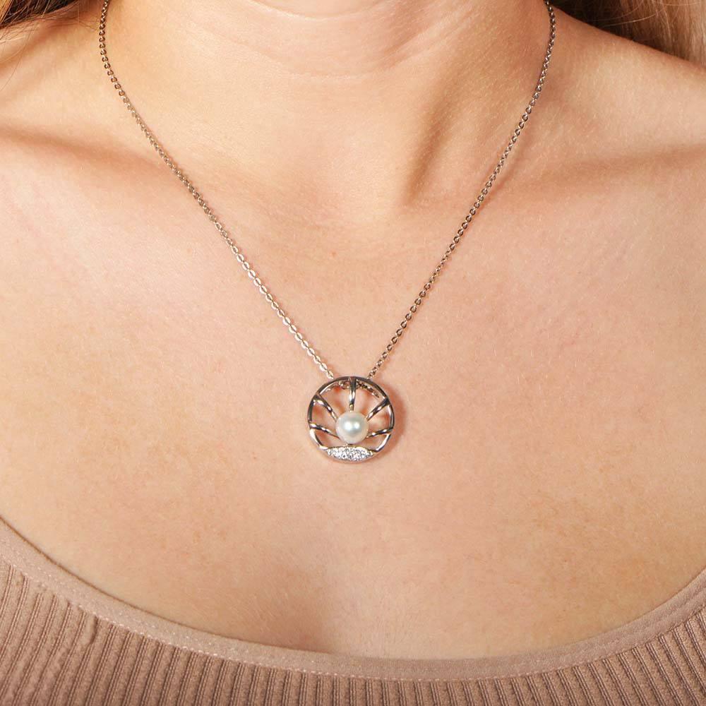 Pearl Sun Beams Eternity Pendant Pendant Island by Koa Nani 